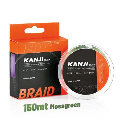 Fujin Kanji 8X 150MT Moss Green Pe Line - 0.185mm